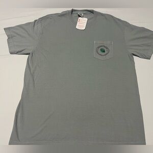 🔥RARE / CUSTOM INK POCKET TEE COLOR GREY 100% COTTON MEN'S SIZE EXTRA LARGE NWT